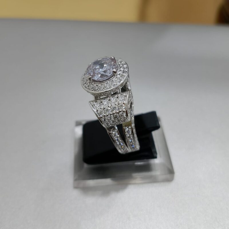 925 Silver Diamond Look Halo Engagement Ring for Women 3 e1764683772830