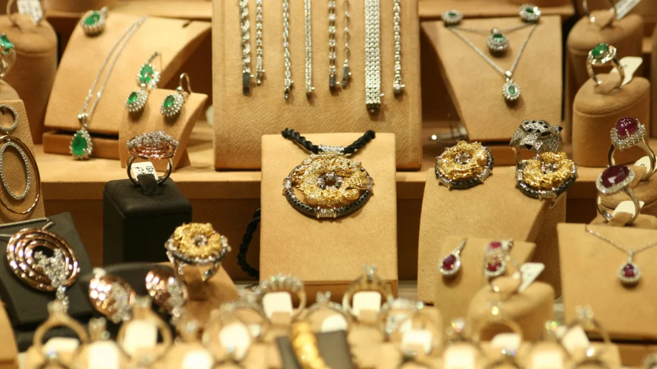 Jewellery in a Pakistani Jewellery Shop