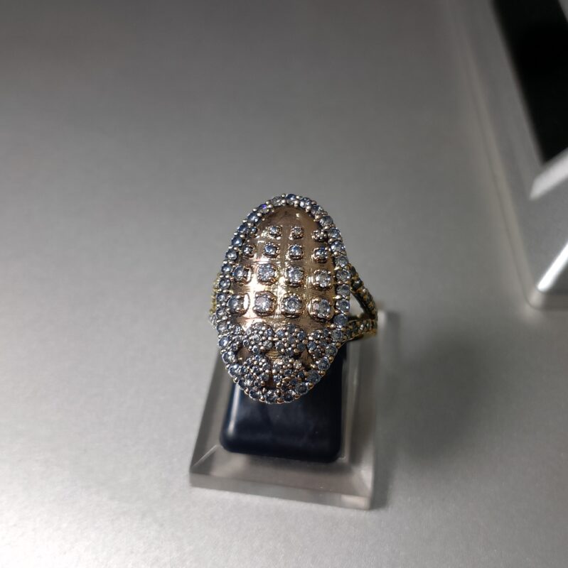 925 Sterling Silver rose gold Eternity Ring From Zuha Jewellery