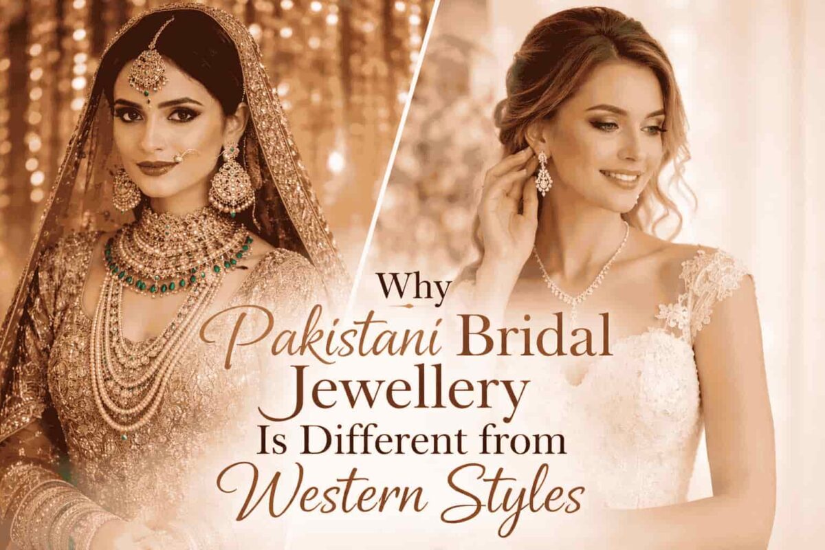 Pakistani bridal jewellery compared to Western styles
