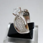 925 silver bow ribbon ring - View 2