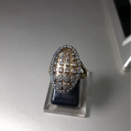 925 sterling silver eternity ring with Deep Rhodium Plated finish - View 2
