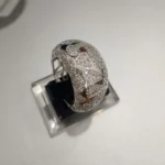 La Dona moissanite band ring in 925 Sterling Silver