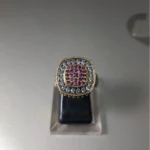 ruby cluster rings 925 Sterling Silver vintage halo daisy
