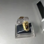 Mellano gold plated ring 925 Sterling Silver - View 2