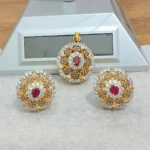 gold plated pendant set