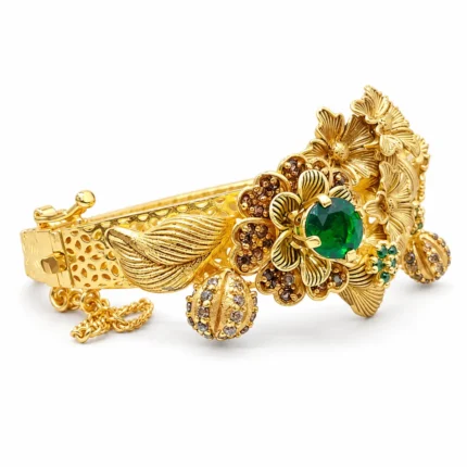 Floral Nature-Inspired – Brown and Gold High Quality Zircon – additional image 2