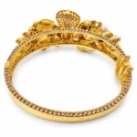 Floral Statement – Gold and Red High Quality Zircon – additional image 4