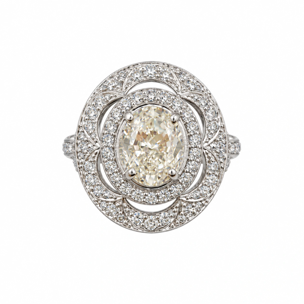 "rhodium white zircon vintage oval halo ring zj rng 17020 main 925 silver jewelry Karachi". rhodium white zircon vintage oval halo ring zj rng 17020 main